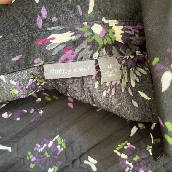 Y2k ruffle purple long sleeve floral top - Picture 6 of 6